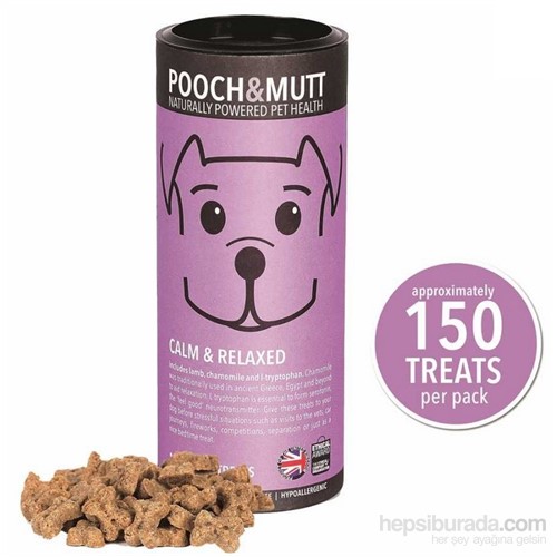 Pooch & Mutt Calm & Relaxed Sakinleştirici Doğal Köpek Ödülü 150 Adet
