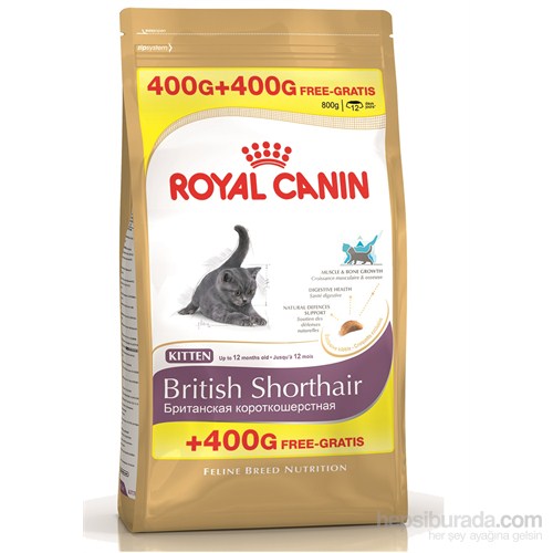 Royal Canin Fbn British Shorthair 400+400 gr Irka Özel Yavru Kedi Maması
