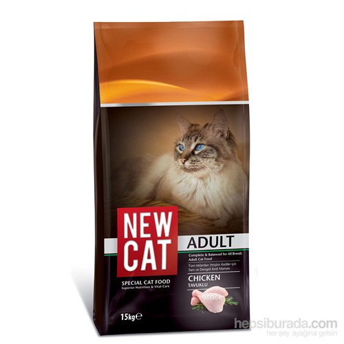 New Cat Tavuklu Yetişkin Kedi Maması 15 kg 62,89 TL