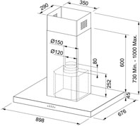 Franke Davlumbaz Format 45 FDF 9354 I XS
