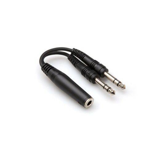 019-YPP308 HOSA 1/4 TRS (F)  Dual 1/4 TRS (M) Y-