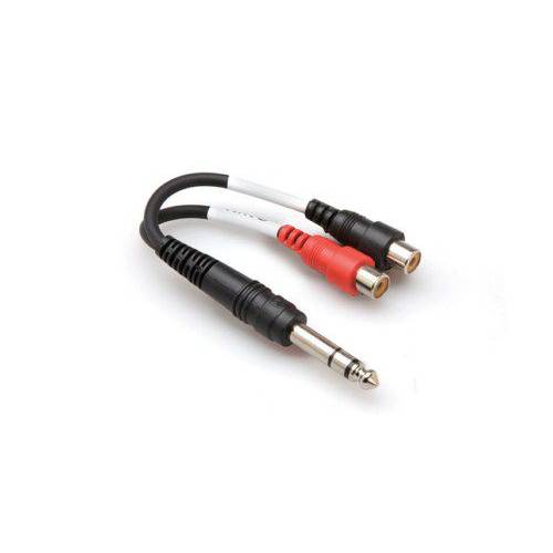 019-YPR102 HOSA 1/4 TRS (M)  Dual RCA (F) Stereo