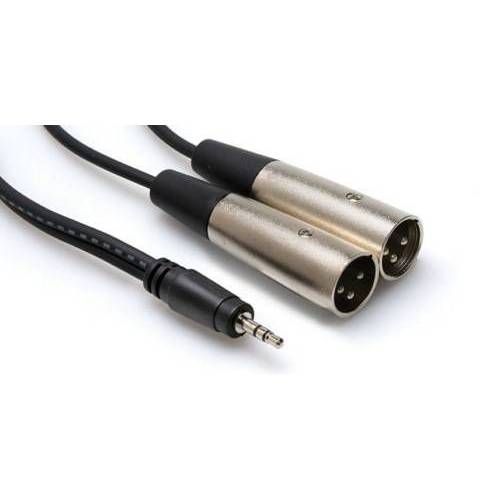 019-CYX403M HOSA 3.5 mm. TRS (M)  Dual XLR (M) S