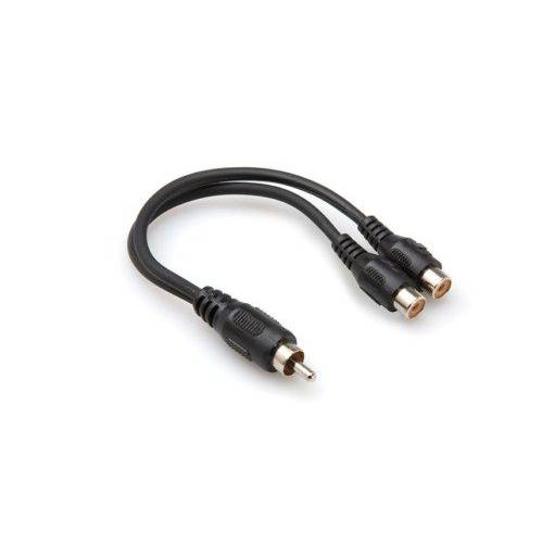 019-YRA104 HOSA RCA (M)  Dual RCA (F) Y-kablo