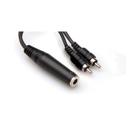 019-YPR131 HOSA 1/4 TS (F)  Dual RCA (M) Y-kablo