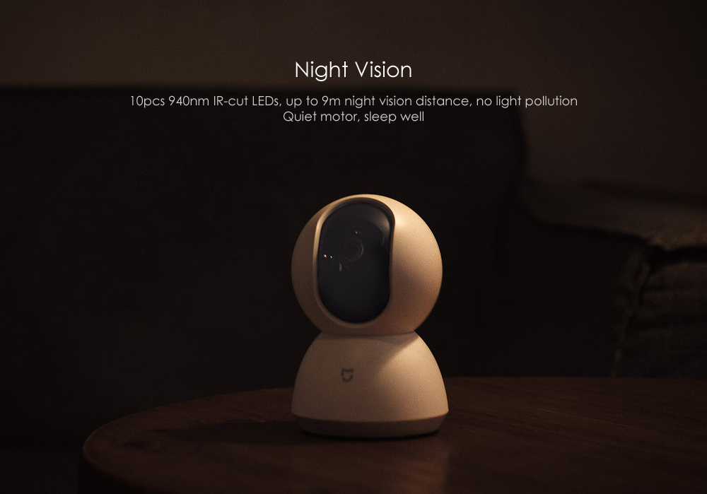 Xiaomi mijia Smart 720P WiFi IP Camera Pan-tilt Version Night Vision / 360 Degree View