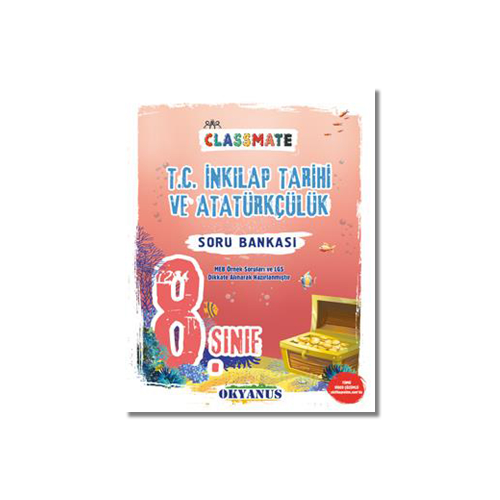 okyanus yayıncılık, orta okul, 8. sınıf, yardımcı kitaplar, soru bankası, 8. sınıf soru bankası, inkılap tarihi