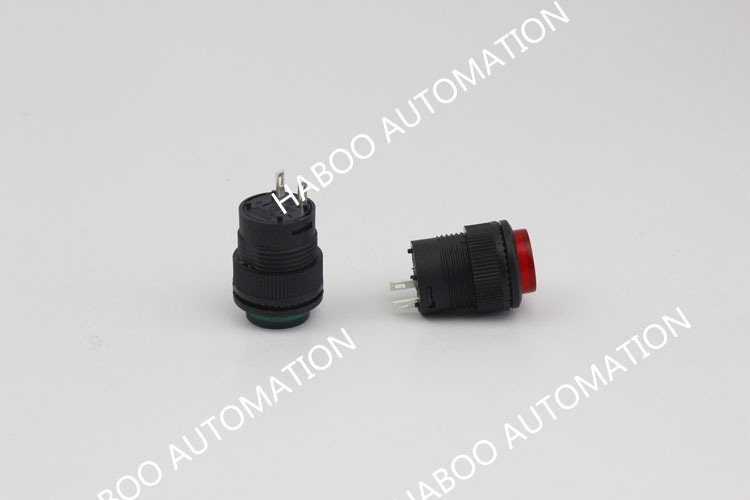 16mm r16-503b sıfırlama mini düğme anahtarı 3a 250V elektrik hiçbir geçiş kilitleme düğmesi