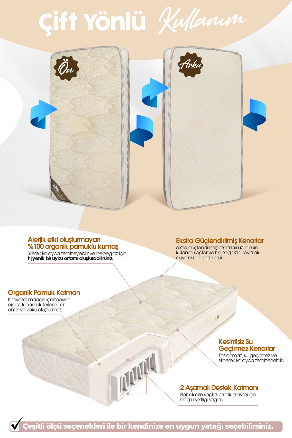 Kiwi 100 Organik Pamuk Akilli Sungerli Viskolu Bebek Fiyati