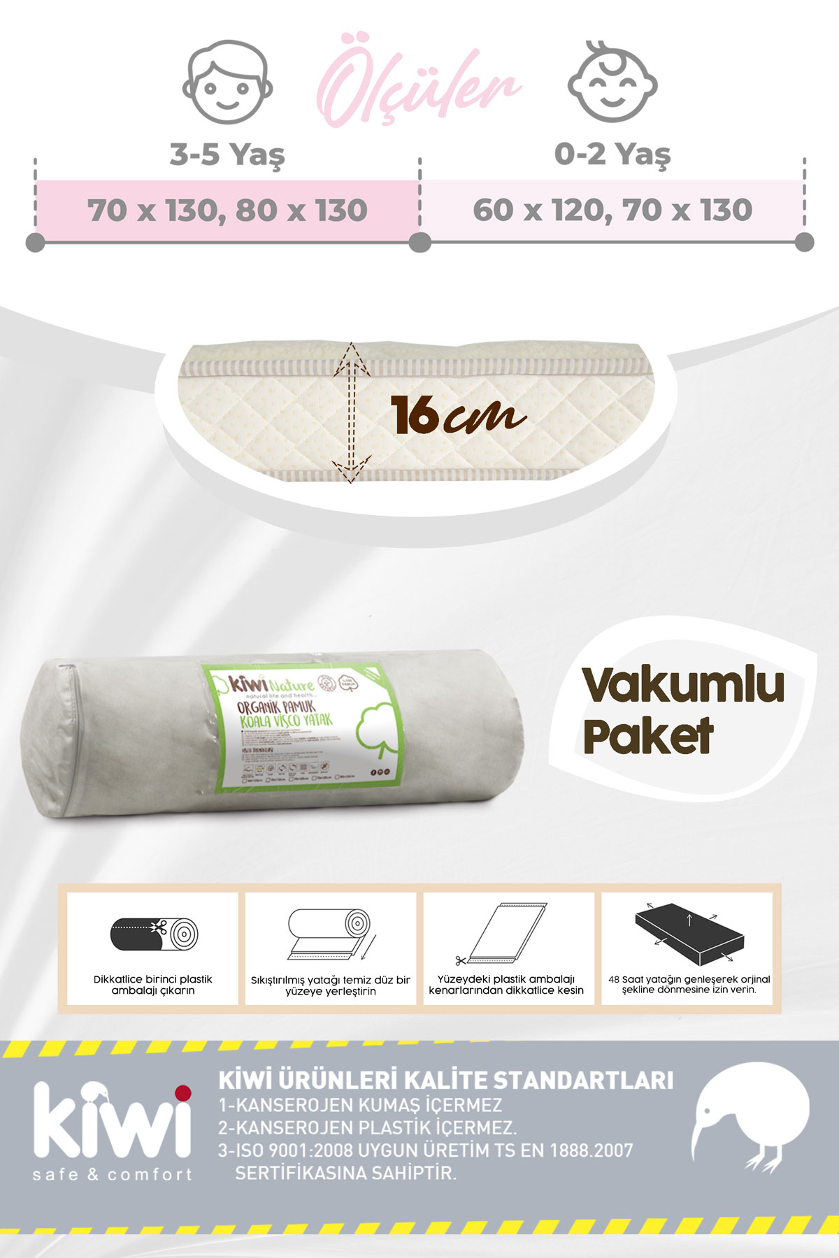 Kiwi 100 Organik Pamuk Akilli Sungerli Viskolu Bebek Fiyati