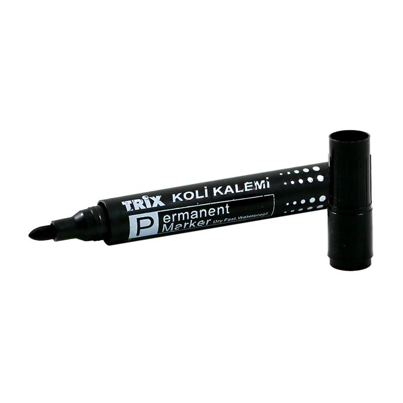 Trix T-766 Siyah Permanent Koli Kalemi