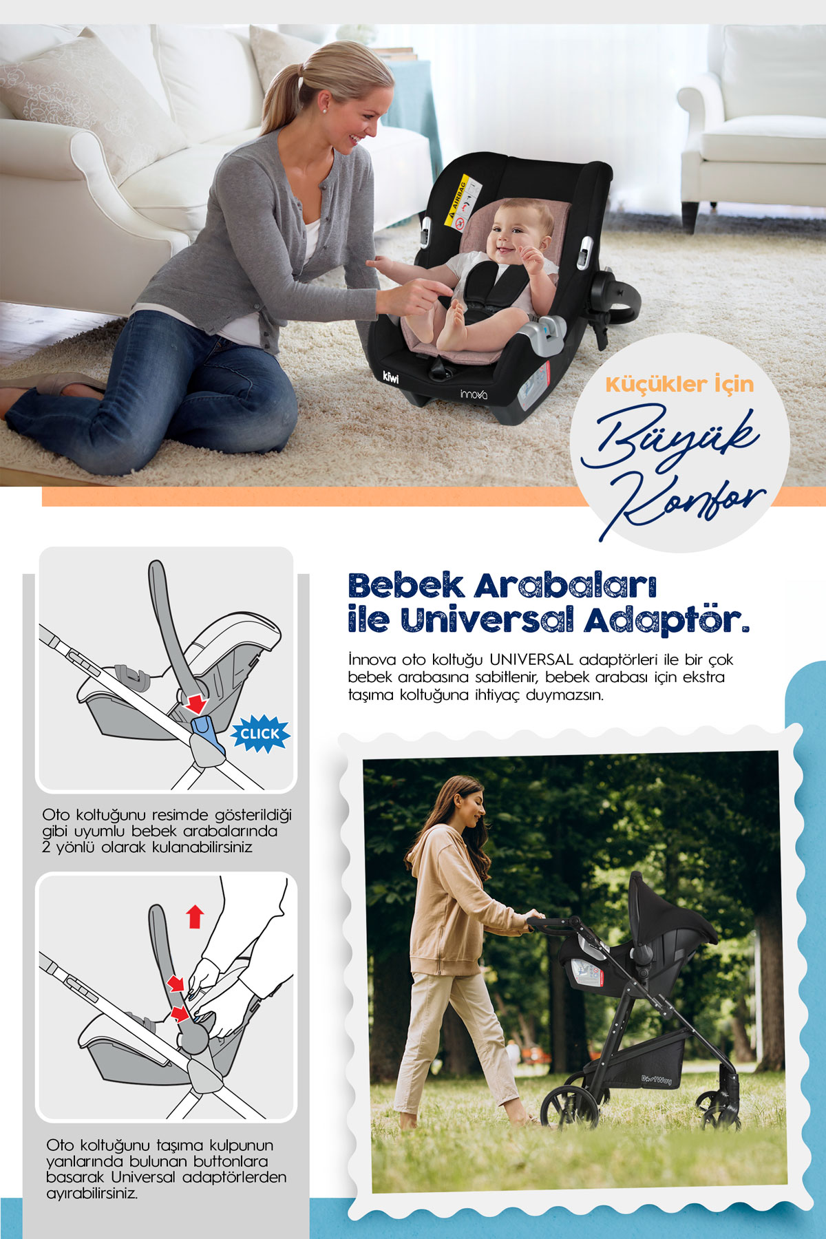 Kiwi Northway Mono Bebek Arabasi Kiwi Innova Safe Fiyati