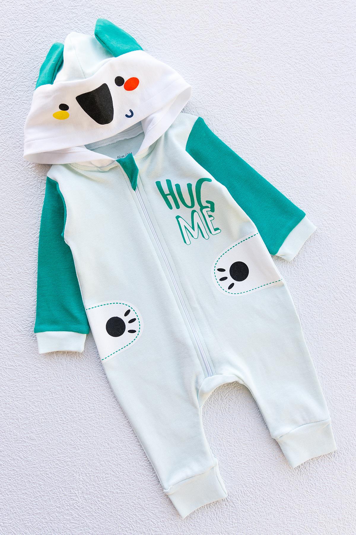 Imaj Time Yesil Koala Figurlu Kapusonlu Erkek Bebek Tulum Fiyati