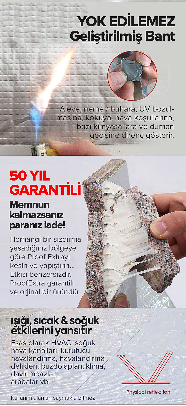 Proof Extra Su Geçirmez İzolasyon Tamir Bandı Fiyatı