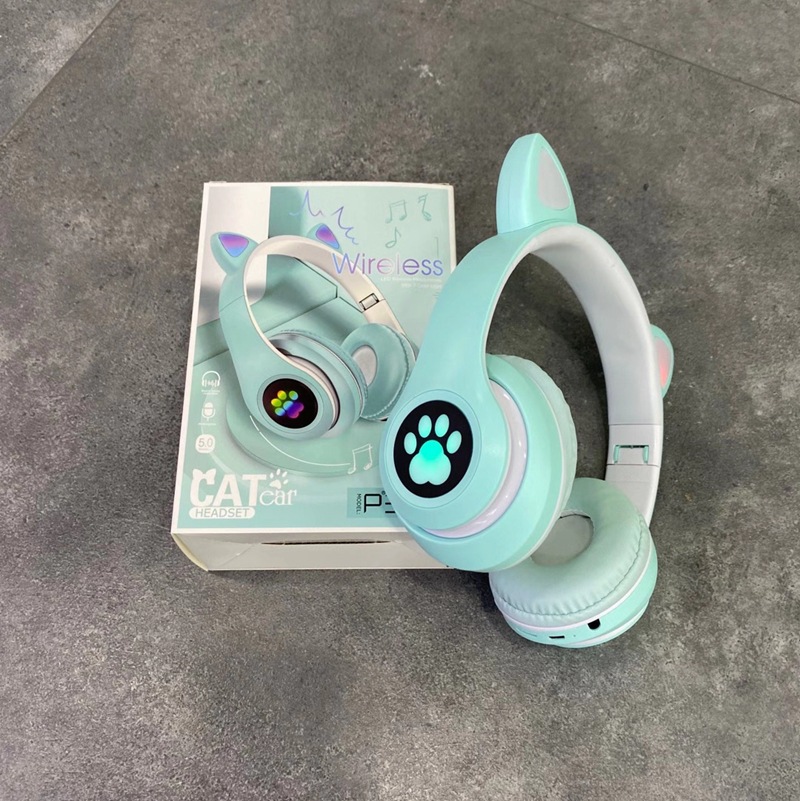 P33m Cat Renkli Isikli Kedi Kulak Bluetooth Kablosuz Fiyati