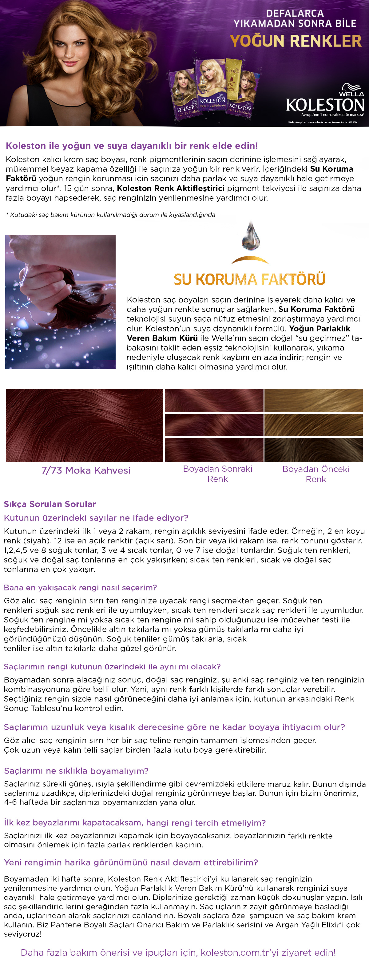  Wella  Koleston  Kt 7 73 Moka Kahves Fiyat Taksit 