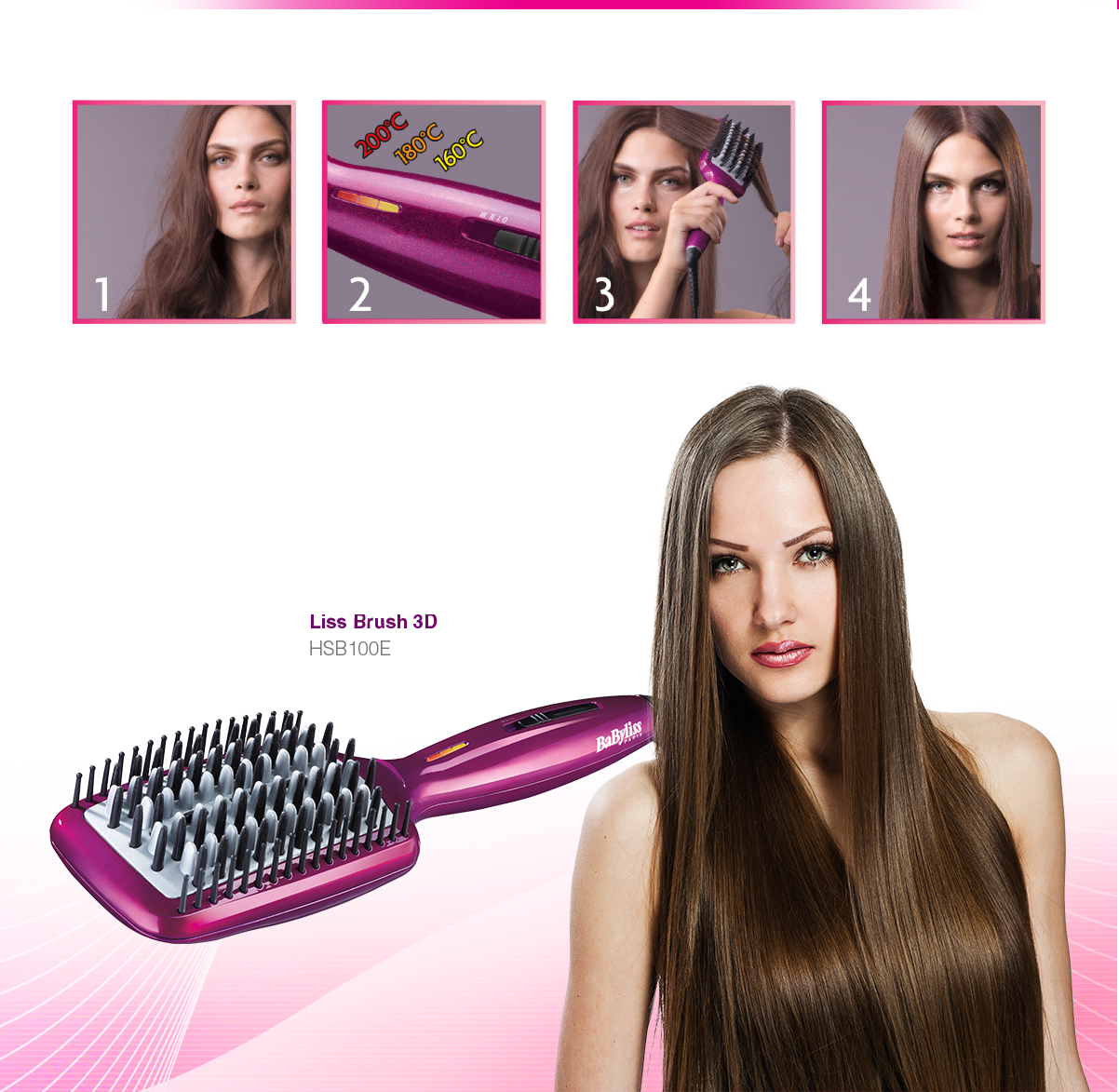 Babyliss HSB100E Liss Brush 3D Düzleştirici Saç Fırçası Fiyatı