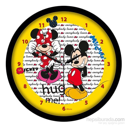 Disney Lisanslı Çocuk Odası Duvar Saati Micky Mouse