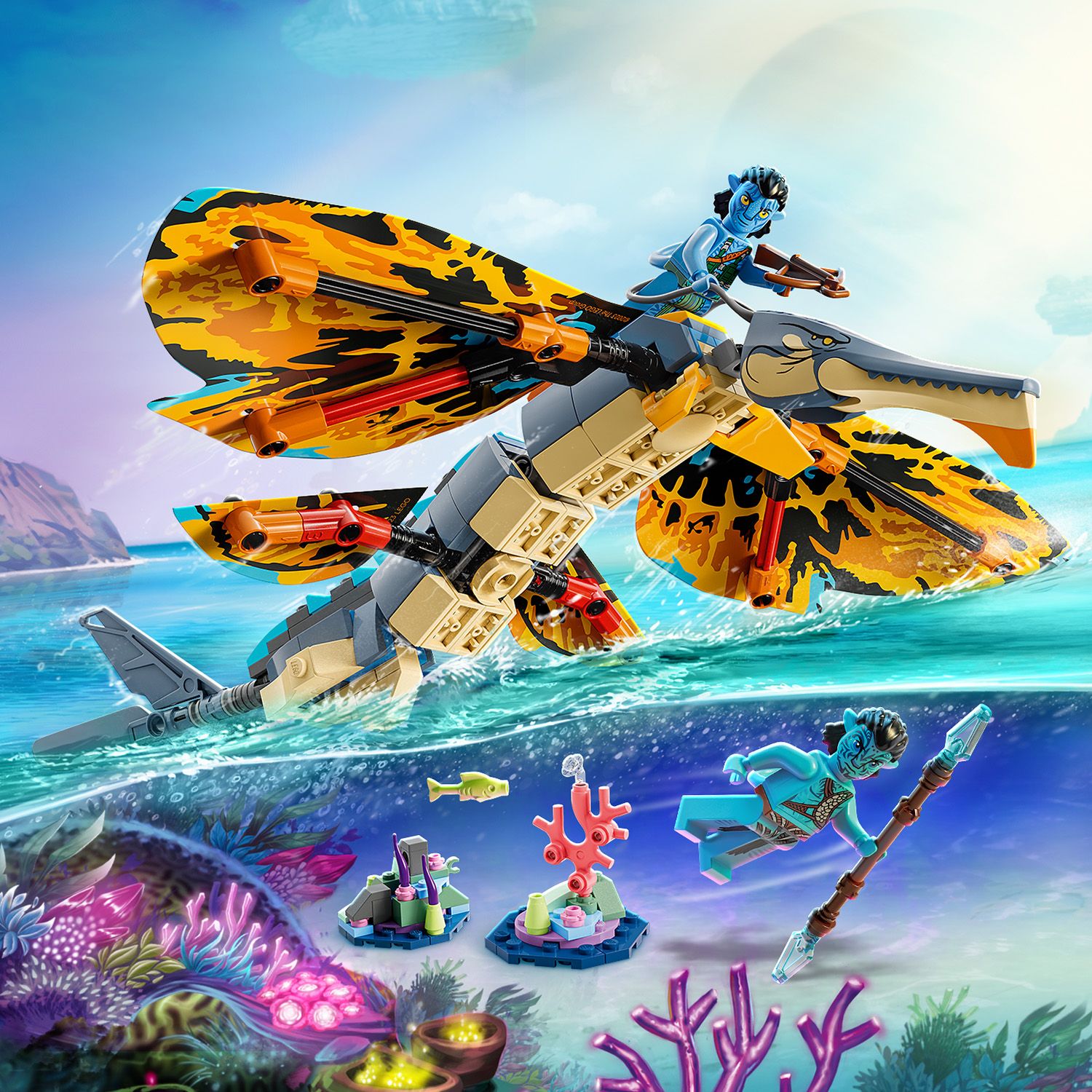 LEGO® Avatar Skimwing Adventure 75576 - Набор для изготовления забавных  игрушек с 2 минифигурками для детей от 8 лет и старше (259 штук) |  AliExpress