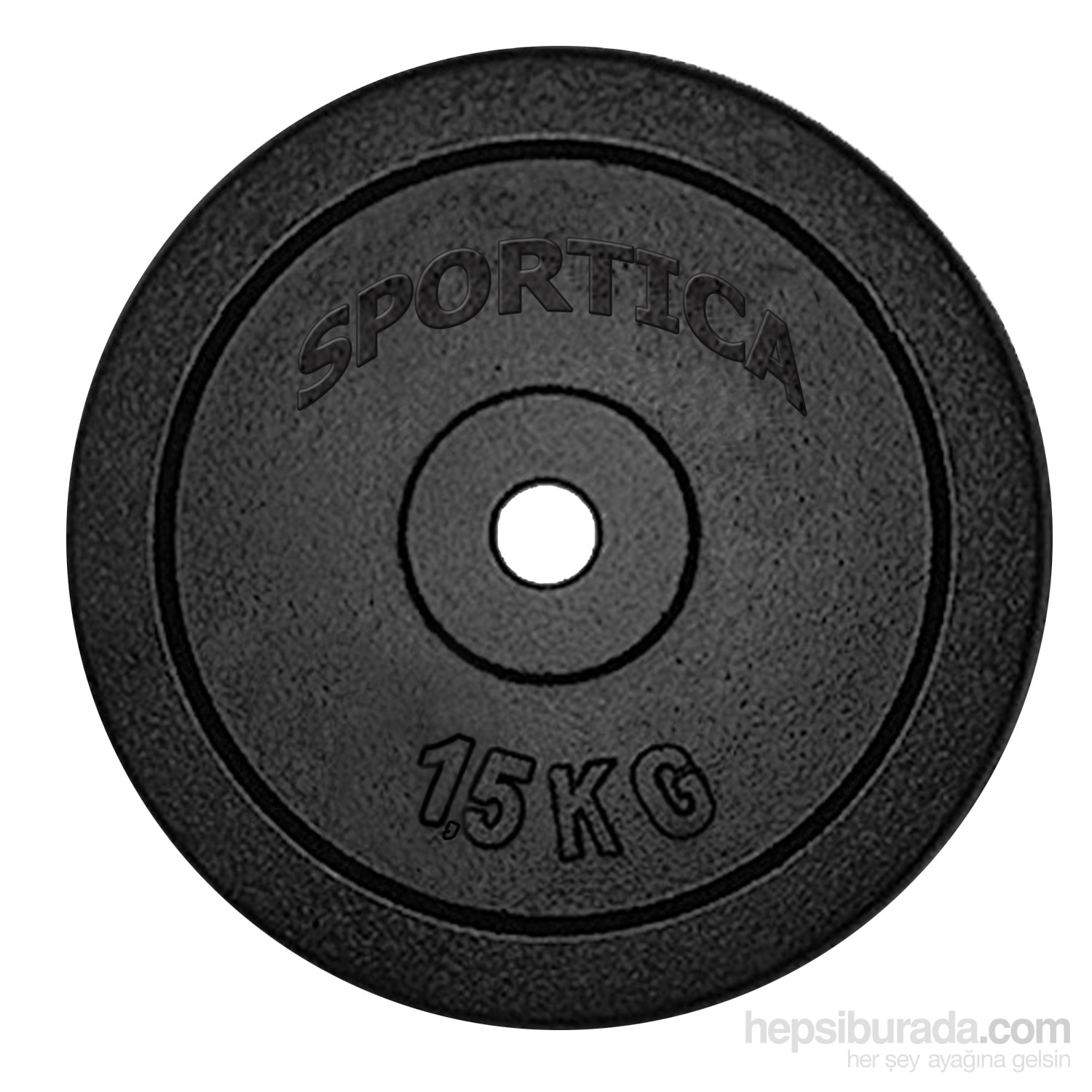Sportica 1,5  Kg *2 Ad Siyah Döküm Ağırlık
