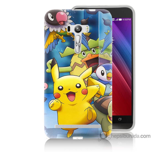Bordo Asus Zenfone Selfie Kapak Kılıf Pikachu Ve 