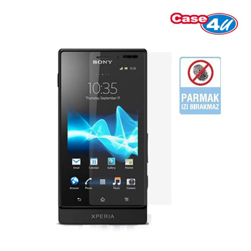 Case 4U Sony Xperia Sola Ekran Koruyucu ( Parmak İzi Bırakmaz )