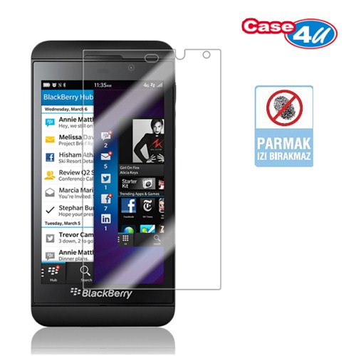 Case 4U Blackberry Z10 Ekran Koruyucu ( Parmak izi bırakmaz )