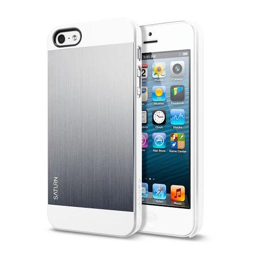 Spigen Sgp iPhone 5/5s Kılıf Saturn Satin Silver - Gri