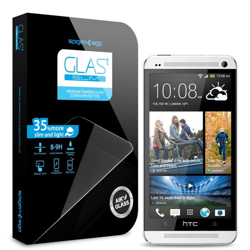 Spigen SGP HTC One Screen Protector GLAS.t SLIM Premium Tempered Glass
