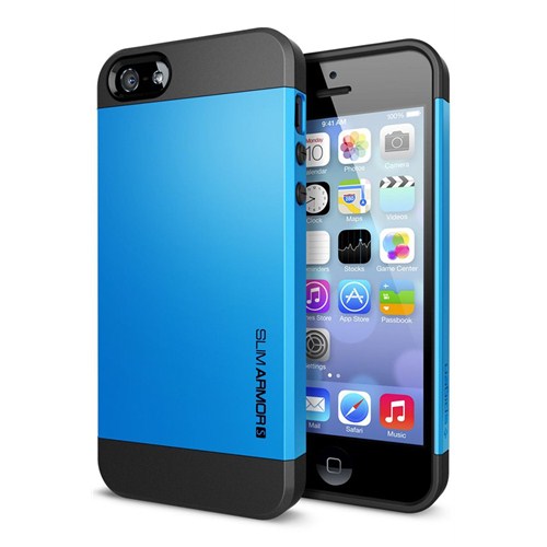 Spigen Sgp iPhone 5/5s Kılıf  Slim Armor S Dodger Blue - Mavi