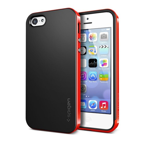 Spigen Sgp iPhone 5c Kılıf Neo Hybrid Dante Red - Kırmızı