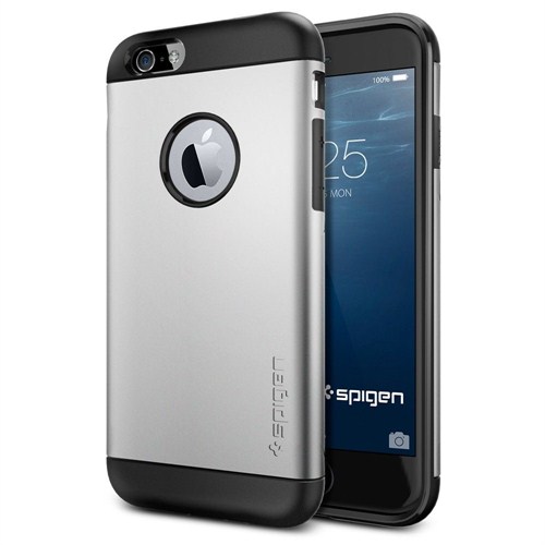 Spigen Sgp iPhone 6  Kılıf (4.7") Slim Armor Series Satin Silver - SGP10958