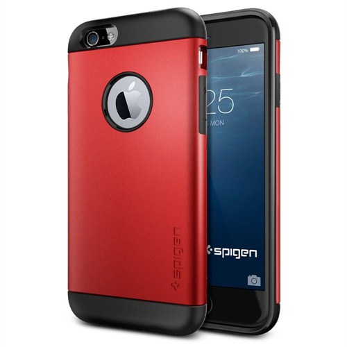 Spigen Sgp iPhone 6 Kılıf (4.7") Slim Armor Series Electric Red - SGP10956