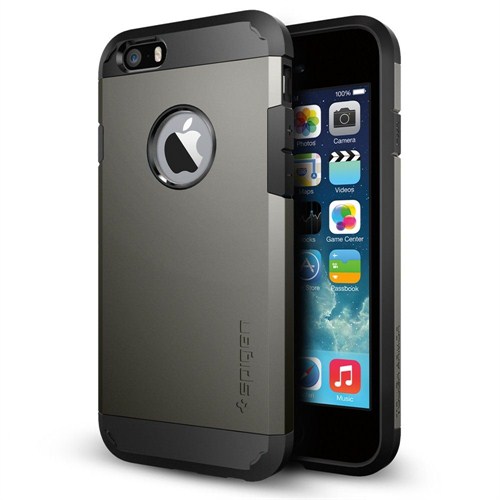 Spigen Sgp iPhone 6 (4.7") Tough Armor Series Gunmetal Kılıf - SGP11022