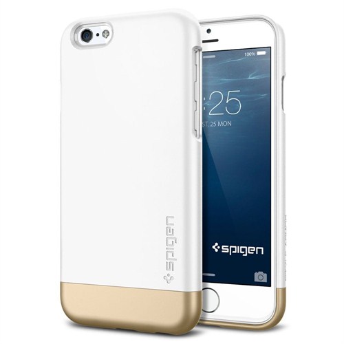 Spigen Sgp iPhone 6 (4.7") Style Armor Series Shimerry White Kılıf - SGP11048
