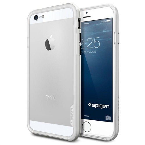 Spigen Sgp iPhone 6 (4.7") Neo Hybrid EX Series Satin Silver Kılıf - SGP11026