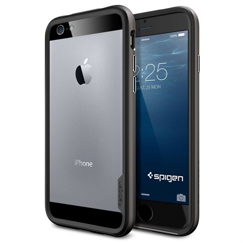 Spigen Sgp iPhone 6 (4.7") Neo Hybrid EX Series Gunmetal Kılıf - SGP11024
