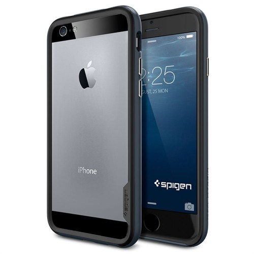 Spigen Sgp iPhone 6 Kılıf (4.7") Neo Hybrid EX Series Metal Slate - SGP11023