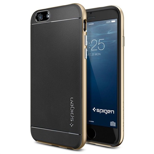 Spigen Sgp iPhone 6 Kılıf (4.7") Neo Hybrid Series Champagne Gold - SGP11035