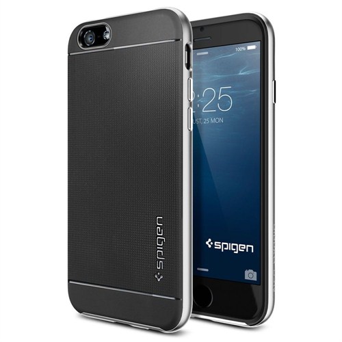 Spigen Sgp iPhone 6 Kılıf (4.7") Neo Hybrid Series Satin Silver - SGP11033