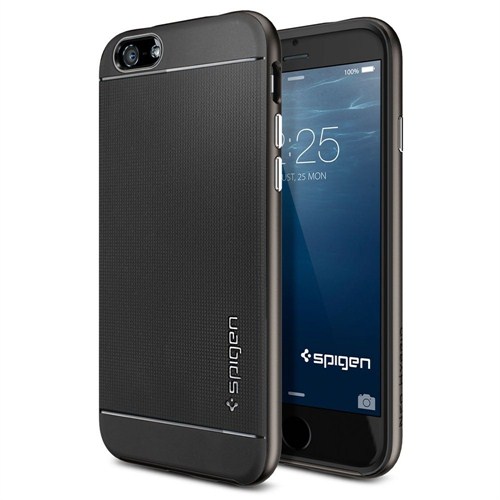 Spigen Sgp iPhone 6 Kılıf (4.7") Neo Hybrid Series Gunmetal - SGP11031