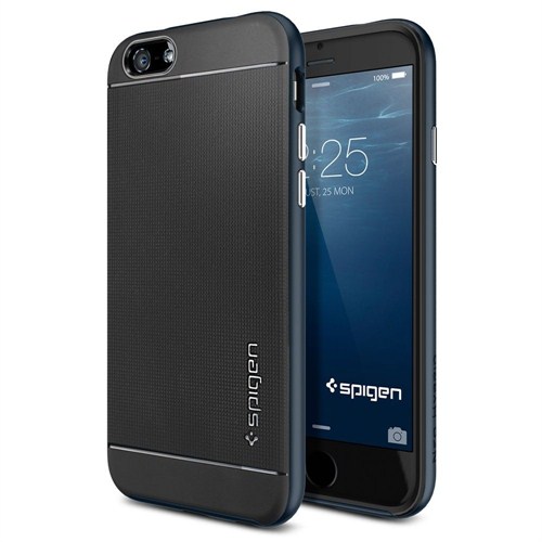 Spigen Sgp iPhone 6 Kılıf  (4.7") Neo Hybrid Series Metal Slate - SGP11030