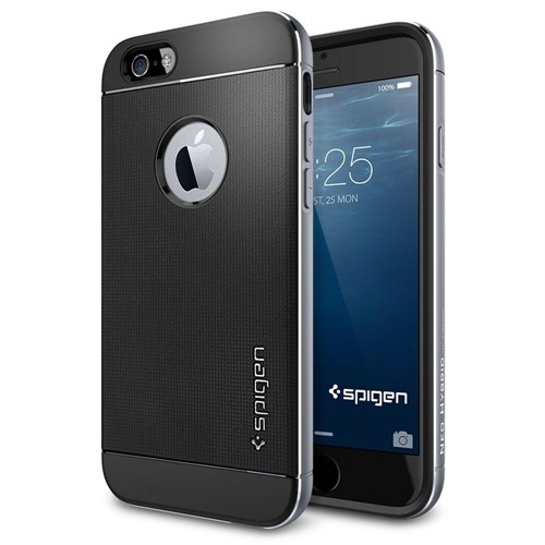 Spigen Sgp iPhone 6 Kılıf (4.7") Neo Hybrid Metal Series Space Gray - SGP11176