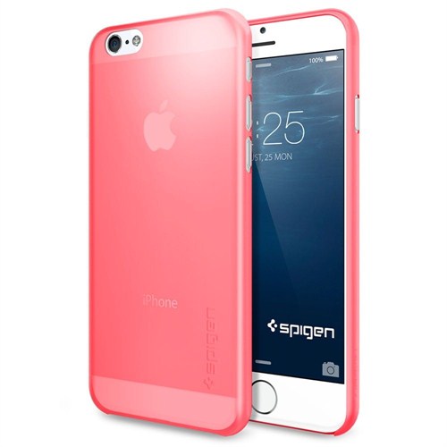 Spigen SGP iPhone 6 Kılıf  (4.7") (0,3 mm) Air Skin Azalea Pink - SGP11081