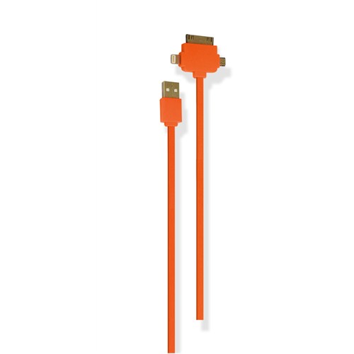 Petrix PFK700F iPhone 4/4s/5/5s Micro USB Şarj ve Data Kablosu - Turuncu