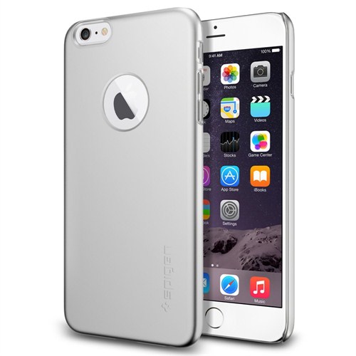 Spigen SGP iPhone 6 Kılıf (5.5") Thin Fit A Series Satin Silver (PET) - SGP10888