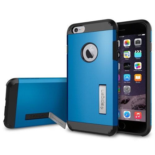 Spigen iPhone 6 Plus Kılıf (5.5") Case Tough Armor Series Electric Blue - SGP11054
