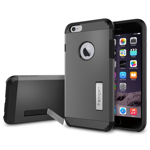 Spigen iPhone 6 Plus Kılıf (5.5") Tough Armor Series Gunmetal - SGP11053