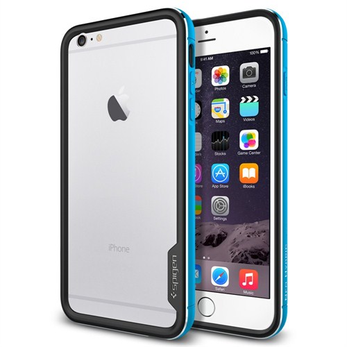 Spigen SGP iPhone 6 Plus Kılıf (5.5") Neo Hybrid Ex Metal Series Metal Blue - SGP11193