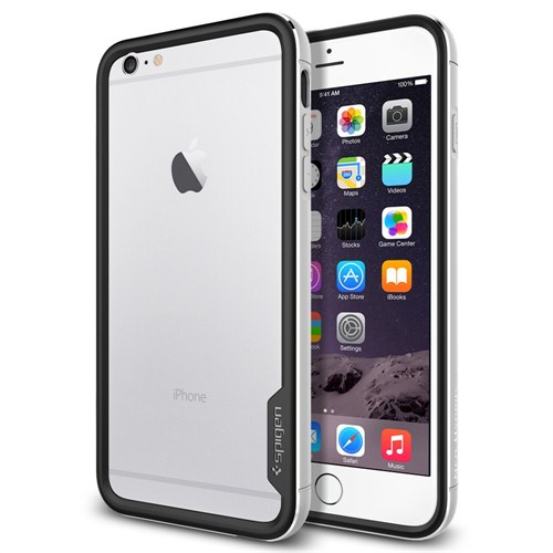 Spigen SGP iPhone 6 Plus Kılıf (5.5") Neo Hybrid Ex Metal Series Satin Silver - SGP11191